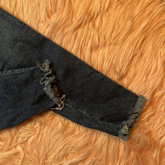 We The Free Free People Dark Wash High Rise Stretch Skinny Jeans Size 24 - Picture 6 of 8